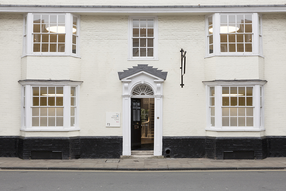 The front of London women's clinic Canterbury building
